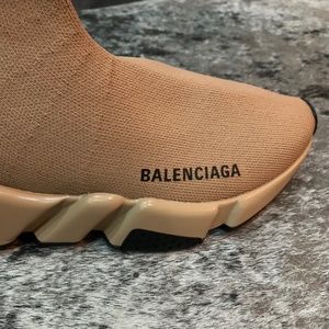 New Balenciaga Speed Trainer - Womens Size 7 Tan Color